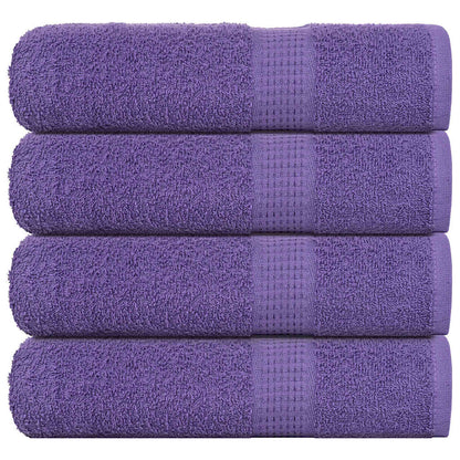 Hand Towels "FROGN" 4 pcs Purple 50x100 cm 360 gsm