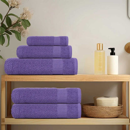 Hand Towels "FROGN" 4 pcs Purple 50x100 cm 360 gsm