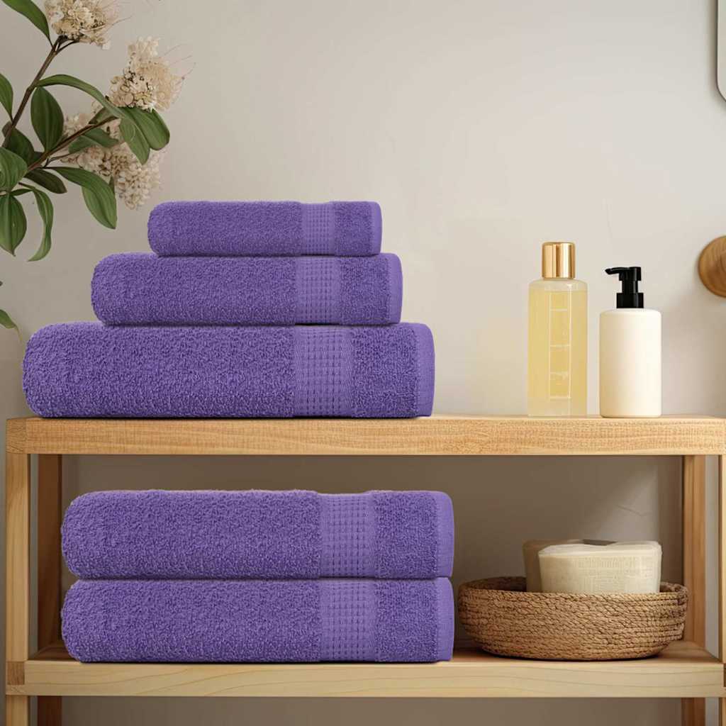 Bath Towels "FROGN" 10 pcs Purple 100x150 cm 360 gsm