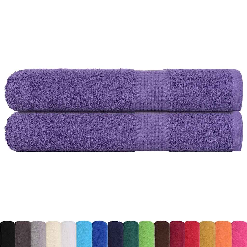Towels "FROGN" 2 pcs Purple 100x200 cm 360 gsm