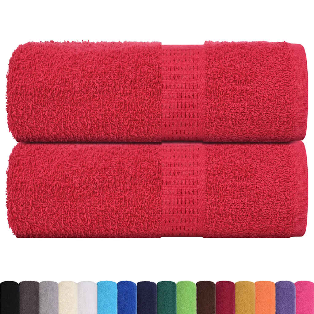 Wash Towels "FROGN" 2 pcs Red 30x30 cm 360 gsm