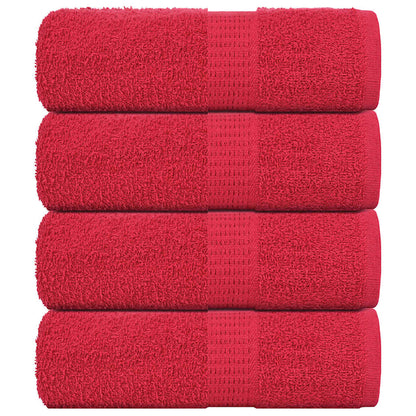 Wash Towels "FROGN" 4 pcs Red 30x30 cm 360 gsm