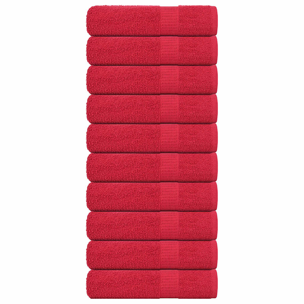 Bath Towels "FROGN" 10 pcs Red 100x150 cm 360 gsm