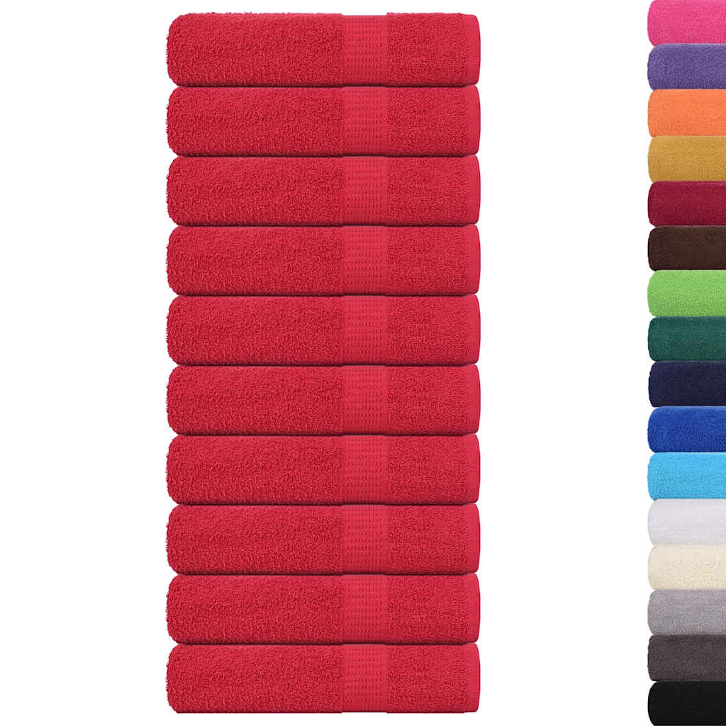 Bath Towels "FROGN" 10 pcs Red 100x150 cm 360 gsm