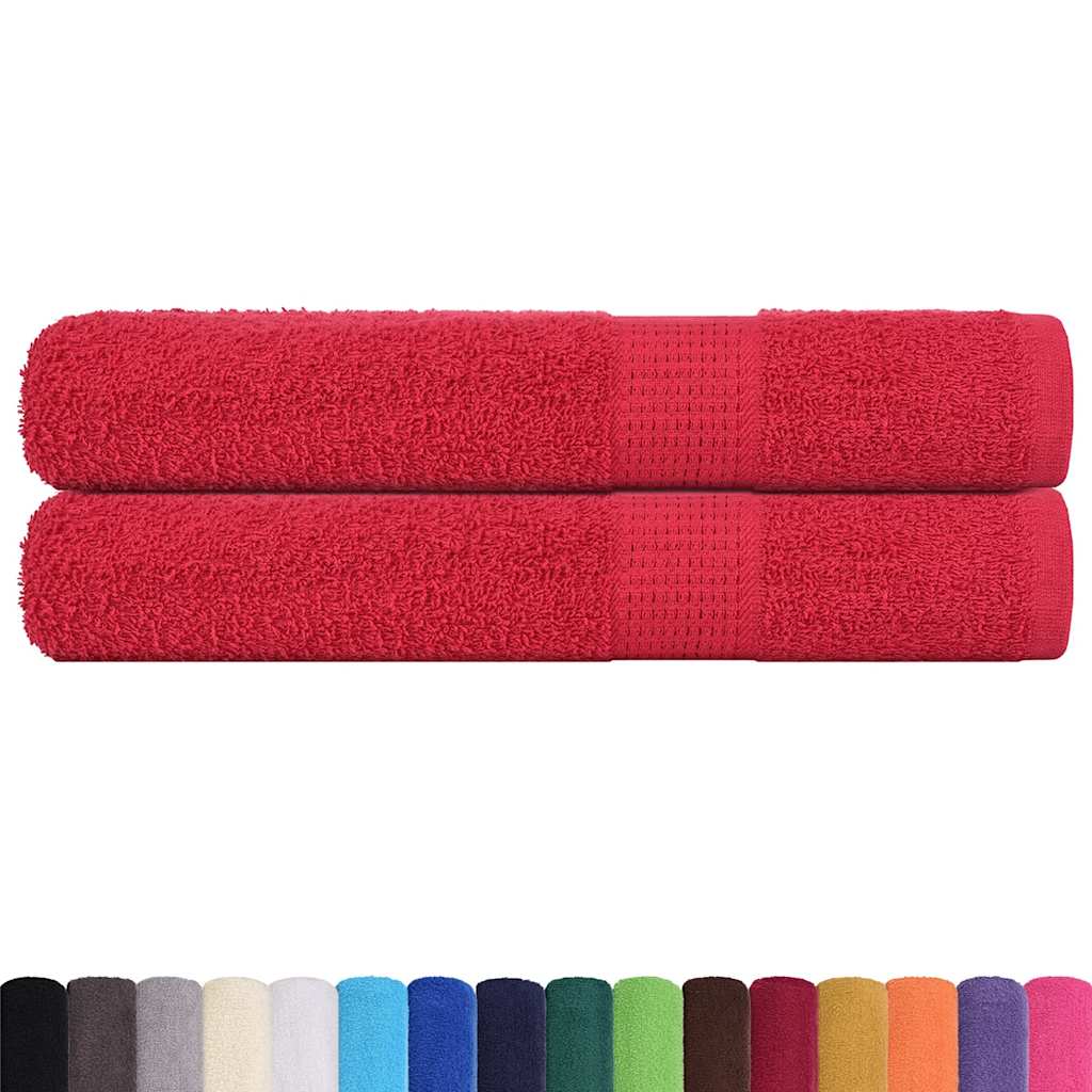 Sauna Towels "FROGN" 2 pcs Red 80x200 cm 360 gsm