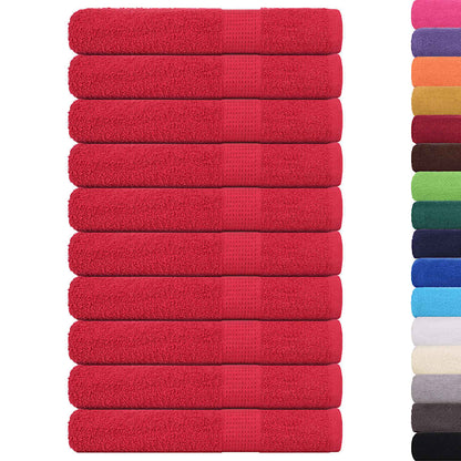 Sauna Towels "FROGN" 10 pcs Red 80x200 cm 360 gsm