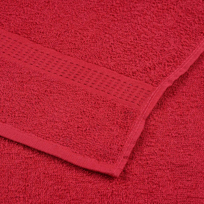Towels 4 pcs "FROGN" Red 100x200 cm 100% Cotton