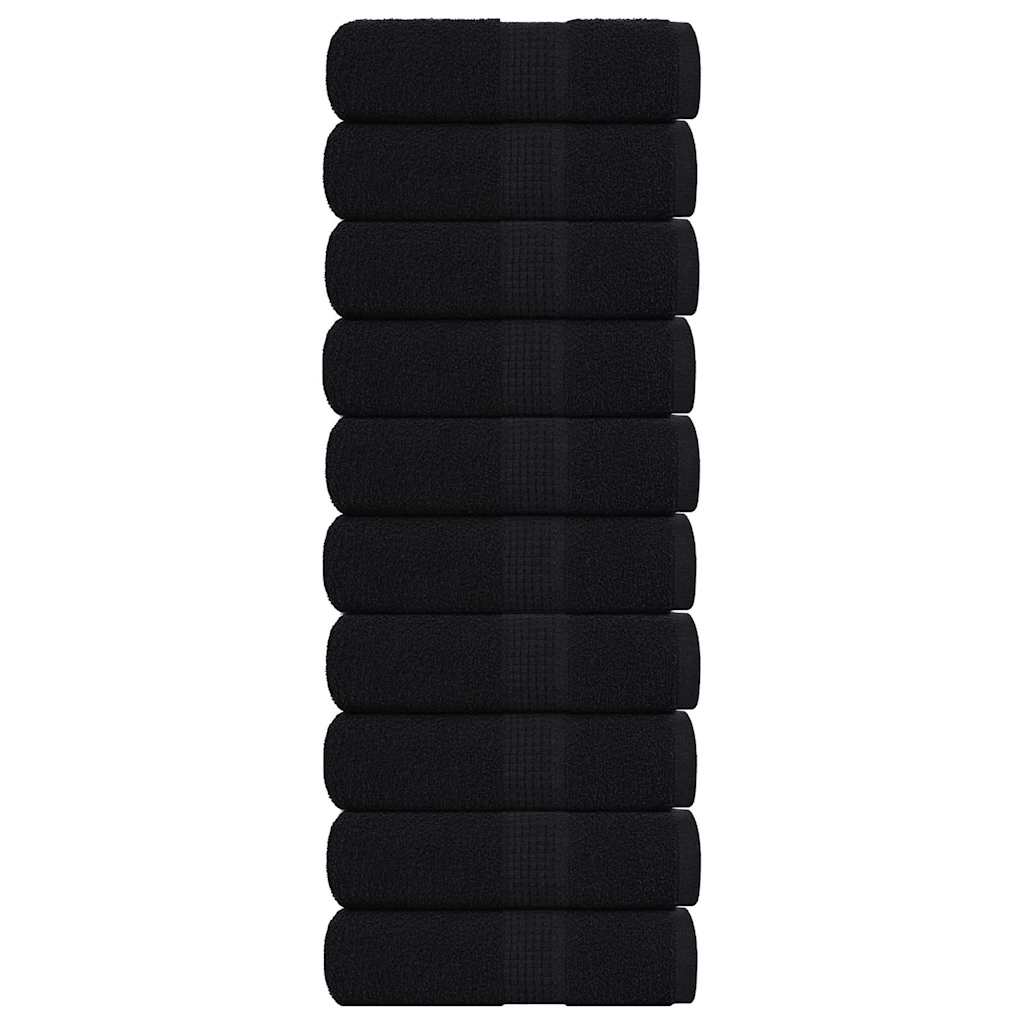 Wash Towels "FROGN" 10 pcs Black 30x30 cm 360 gsm