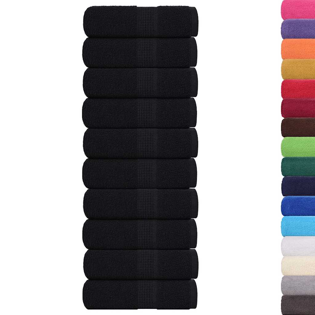 Wash Towels "FROGN" 10 pcs Black 30x30 cm 360 gsm