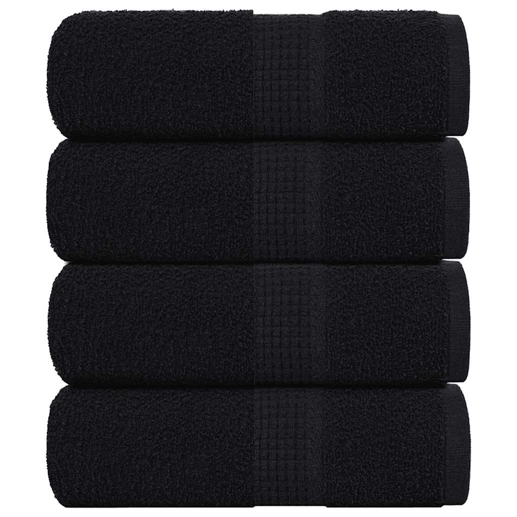 Guest Towels "FROGN" 4 pcs Black 30x50 cm 360 gsm
