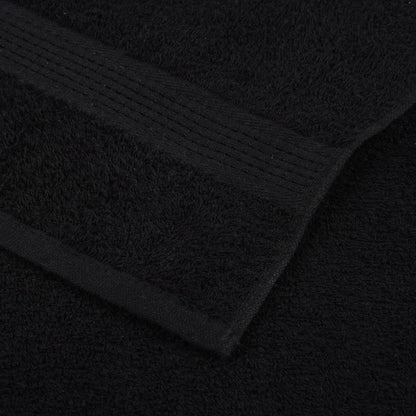 Hand Towels "FROGN" 4 pcs Black 50x100 cm 360 gsm