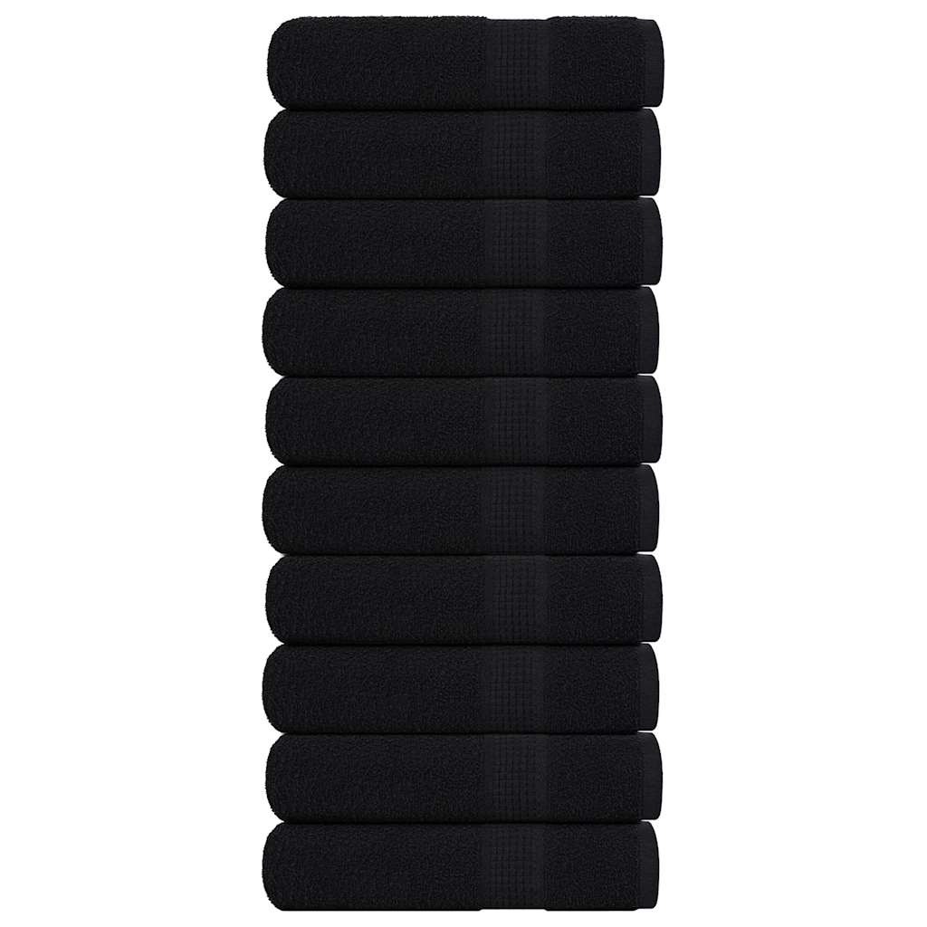Shower Towels "FROGN" 10 pcs Black 70x140 cm 360 gsm