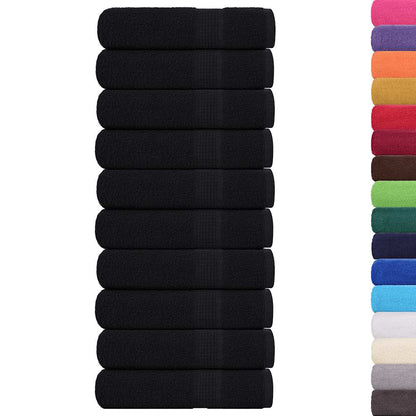 Shower Towels "FROGN" 10 pcs Black 70x140 cm 360 gsm
