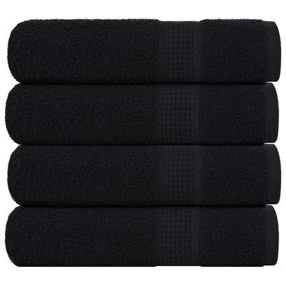 Bath Towels "FROGN" 4 pcs Black 100x150 cm 360 gsm
