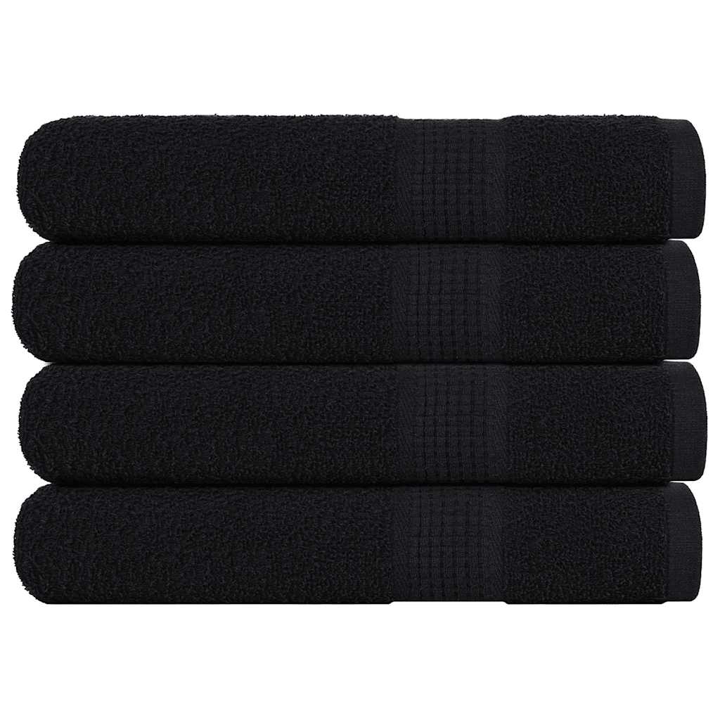 Sauna Towels "FROGN" 4 pcs Black 80x200 cm 360 gsm