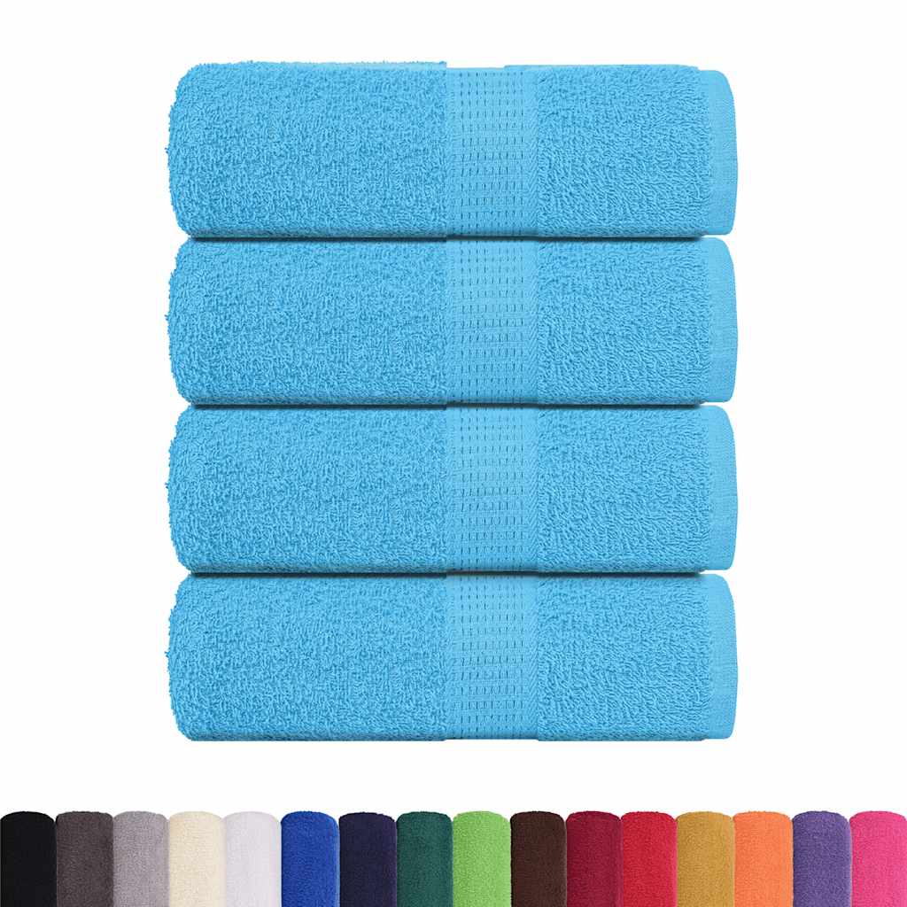 Guest Towels "FROGN" 4 pcs Turquoise 30x50 cm 360 gsm
