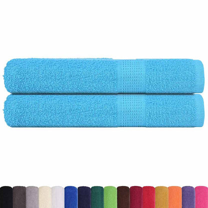 Sauna Towels "FROGN" 2 pcs Turquoise 80x200 cm 360 gsm