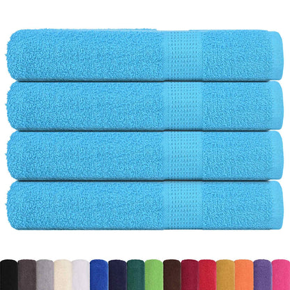 Towels "FROGN" 4 pcs Turquoise 100x200 cm 360 gsm