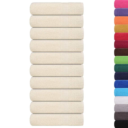 Bath Towels "FROGN" 10 pcs Cream 100x150 cm 360 gsm