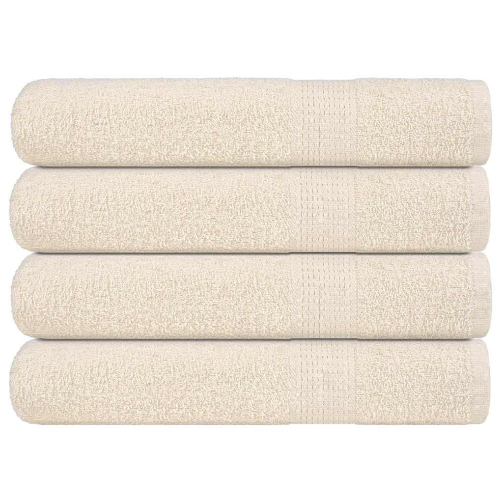 Sauna Towels "FROGN" 4 pcs Cream 80x200 cm 360 gsm