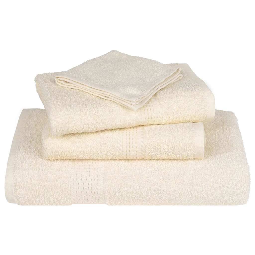 Sauna Towels "FROGN" 4 pcs Cream 80x200 cm 360 gsm