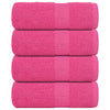 Guest Towels 4 pcs Pink 30x50 cm 360 gsm 100% Cotton