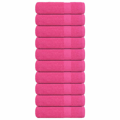 Hand Towels "FROGN" 10 pcs Pink 50x100 cm 360 gsm