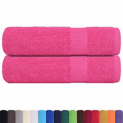 Bath Towels "FROGN" 2 pcs Pink 100x150 cm 360 gsm