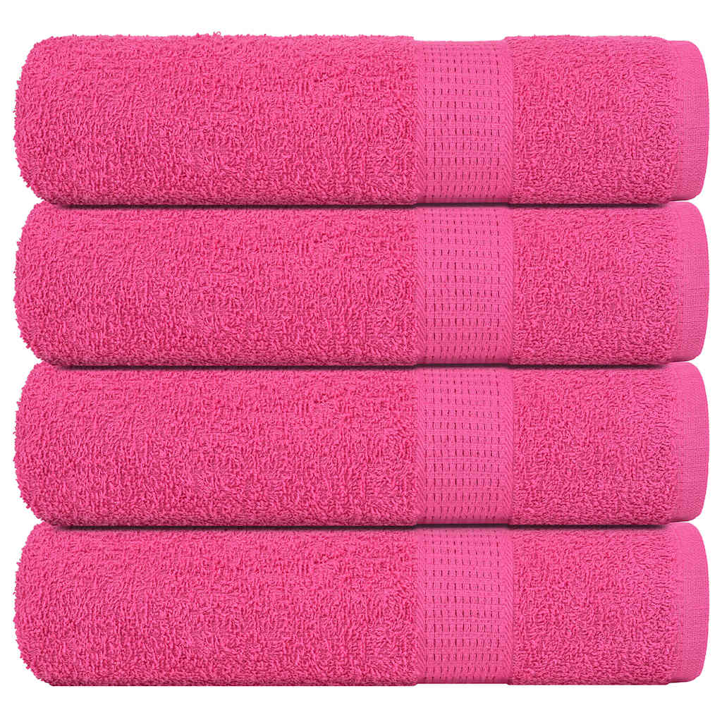 Bath Towels "FROGN" 4 pcs Pink 100x150 cm 360 gsm