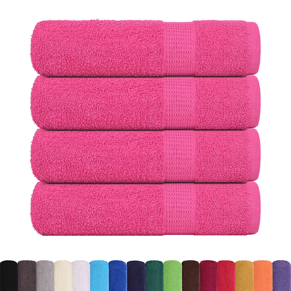 Bath Towels "FROGN" 4 pcs Pink 100x150 cm 360 gsm