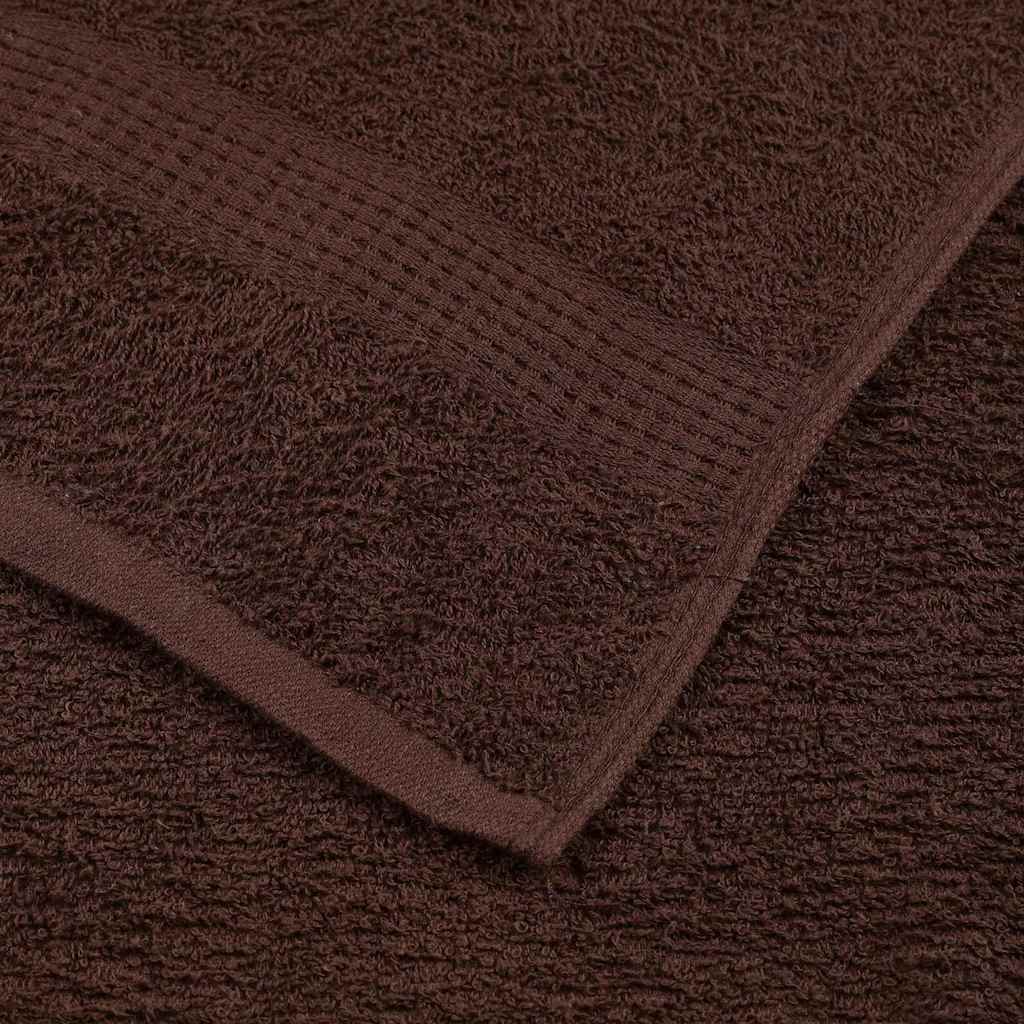 8 Piece Towel Set "FROGN" Brown 360 gsm