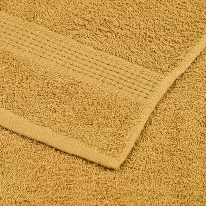 8 Piece Towel Set "FROGN" Gold 360 gsm