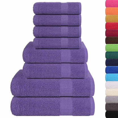 8 Piece Towel Set "FROGN" Purple 360 gsm