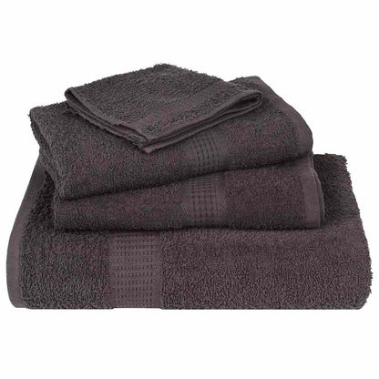 6 Piece Towel Set "FROGN" Anthracite 360 gsm
