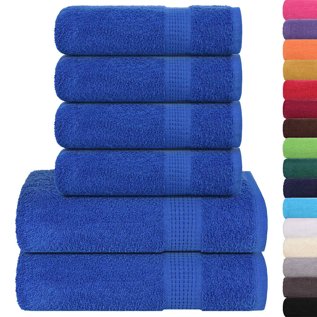 6 Piece Towel Set "FROGN" Blue 360 gsm