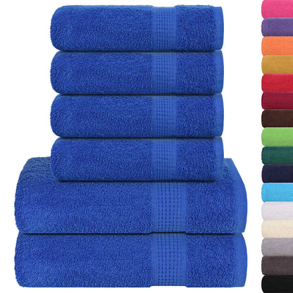 6 Piece Towel Set "FROGN" Blue 360 gsm