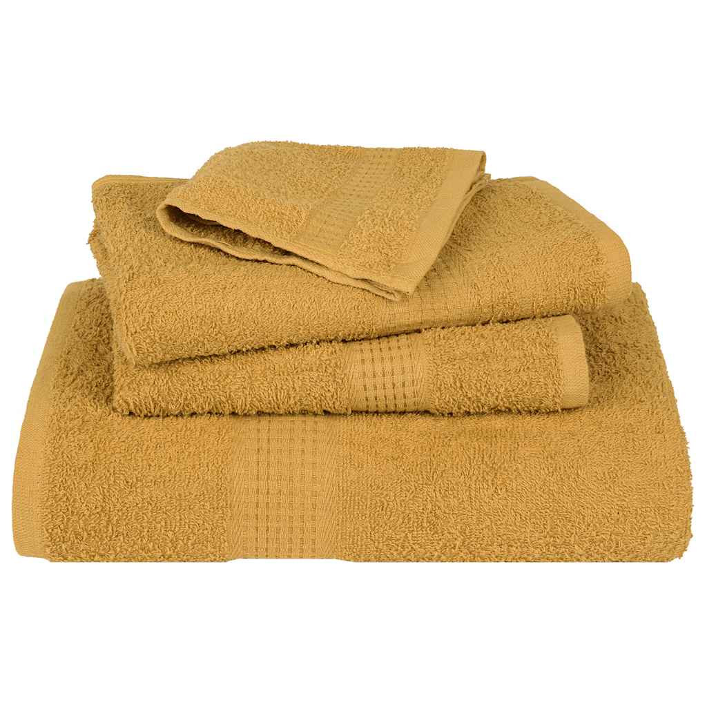 6 Piece Towel Set "FROGN" Gold 360 gsm