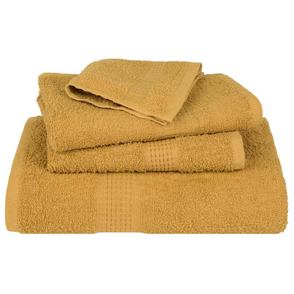 6 Piece Towel Set "FROGN" Gold 360 gsm