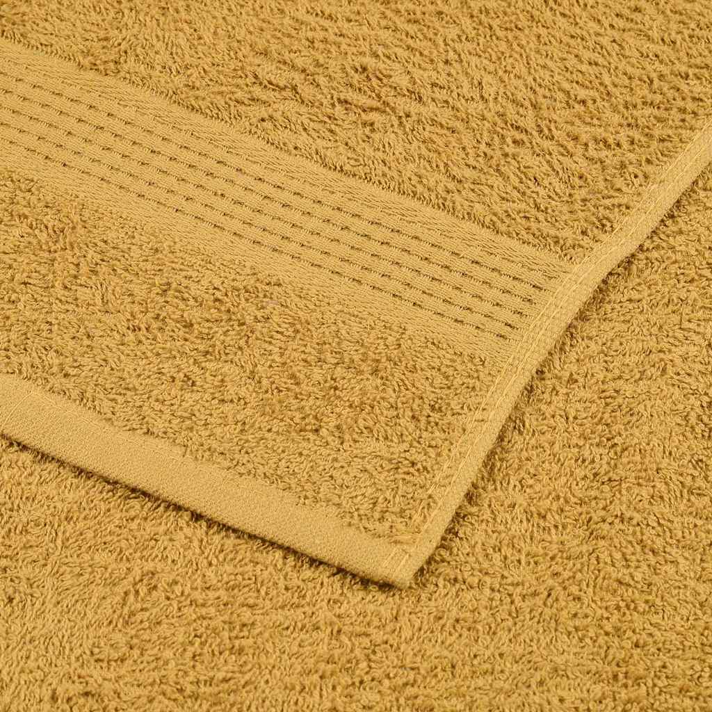6 Piece Towel Set "FROGN" Gold 360 gsm