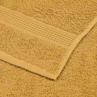 6 Piece Towel Set "FROGN" Gold 360 gsm