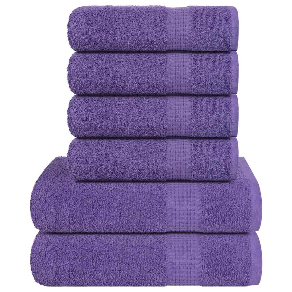 6 Piece Towel Set "FROGN" Purple 360 gsm