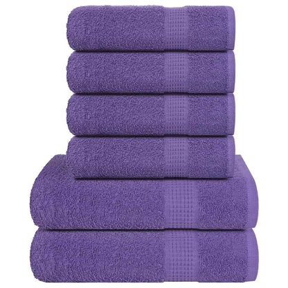 6 Piece Towel Set "FROGN" Purple 360 gsm