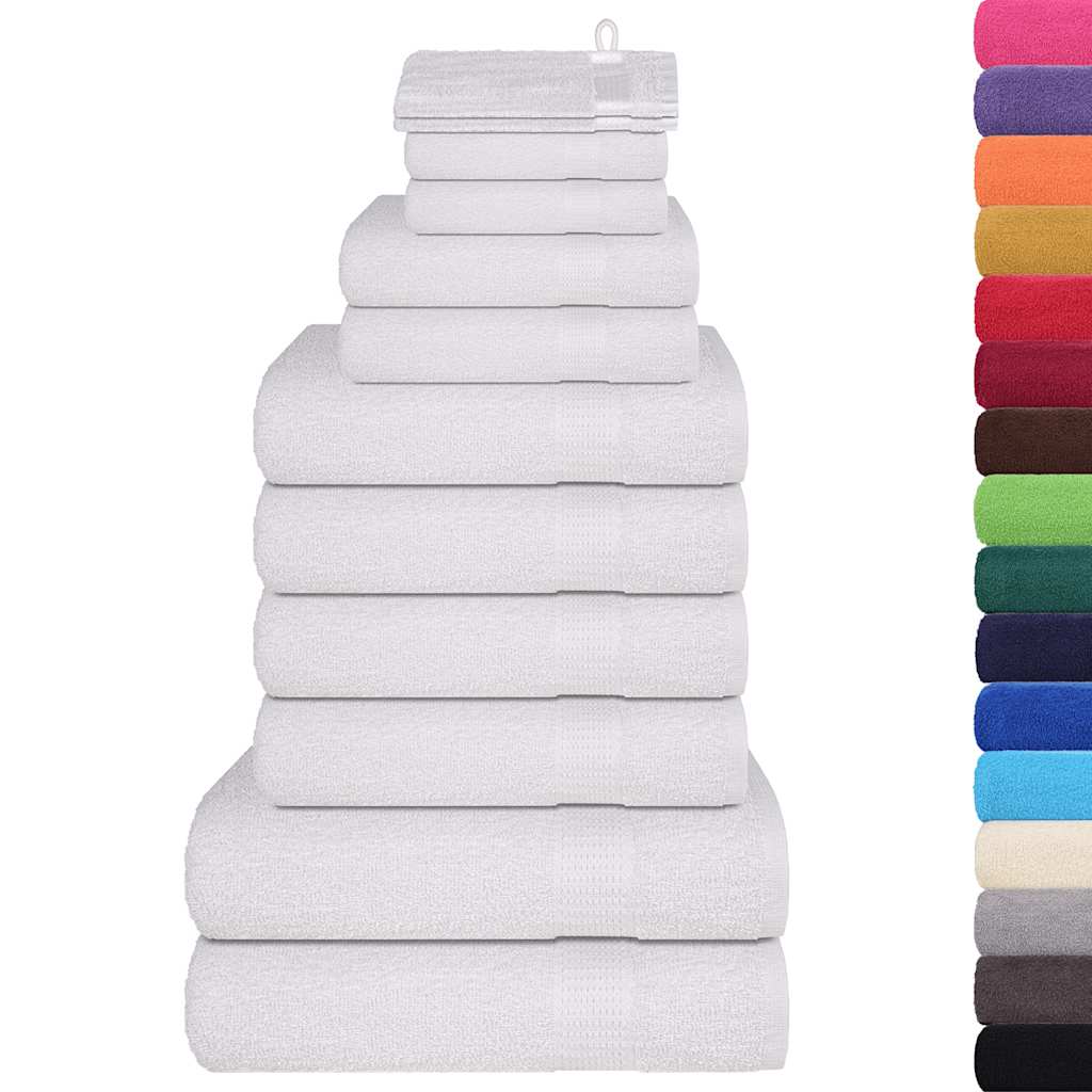 12 Piece Towel Set "FROGN" White 360 gsm