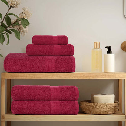 12 Piece Towel Set "FROGN" Bordeaux 360 gsm