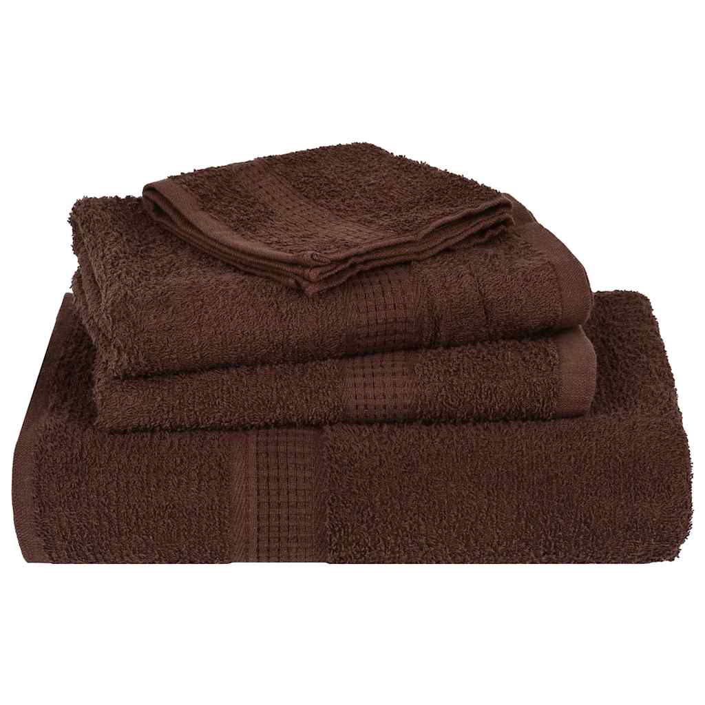 12 Piece Towel Set "FROGN" Brown 360 gsm