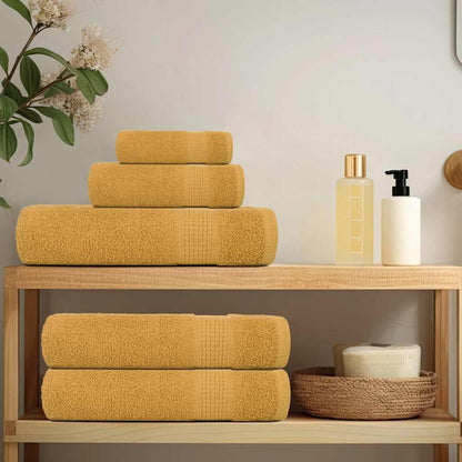 12 Piece Towel Set "FROGN" Gold 360 gsm