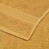 12 Piece Towel Set Gold 360 gsm 100% Cotton