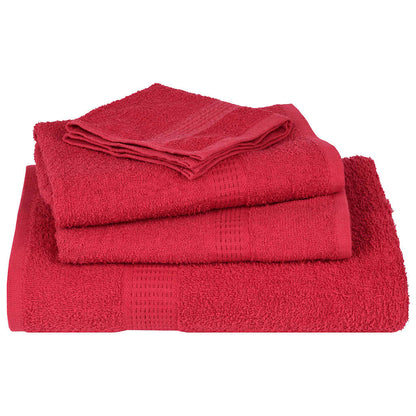 12 Piece Towel Set "FROGN" Red 360 gsm