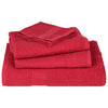 12 Piece Towel Set Red 360 gsm 100% Cotton