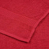 12 Piece Towel Set Red 360 gsm 100% Cotton